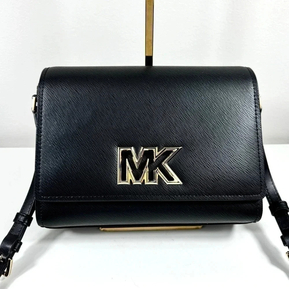 NWT Michael Kors leather MK Crossbody Bag - Picture 6 of 11